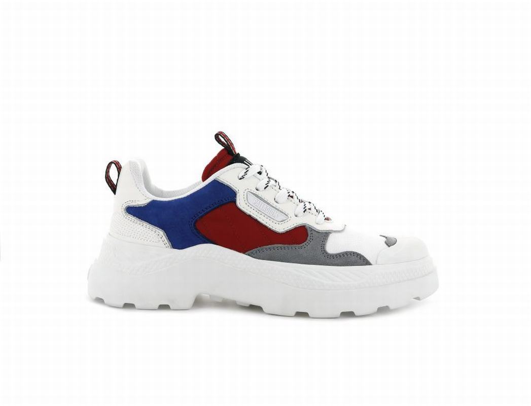 Palladium Pallakix 90 Low Mens Low Top Sneakers Red/Blue Australia [JUFDBO-810]